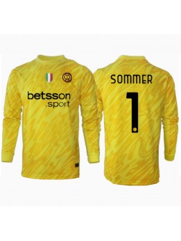 Inter Milan Yann Sommer #1 Målvakt Replika Borta Kläder 2024-25 Långärmad